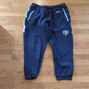 Nike Navy Joggers NFL Bears quality thick